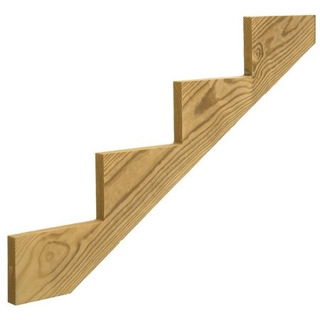 UNIVERSAL FOREST Stair Stringer 4-Step 47.5In 279713